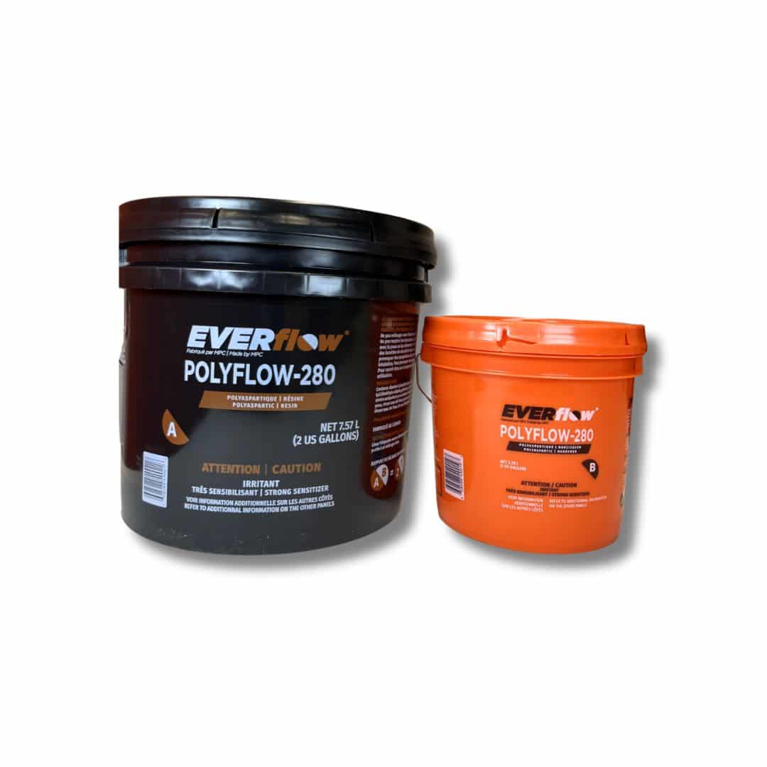 POLYFLOW 280 Polyaspartic Slow Cure Topcoat Yeg Epoxy supplies