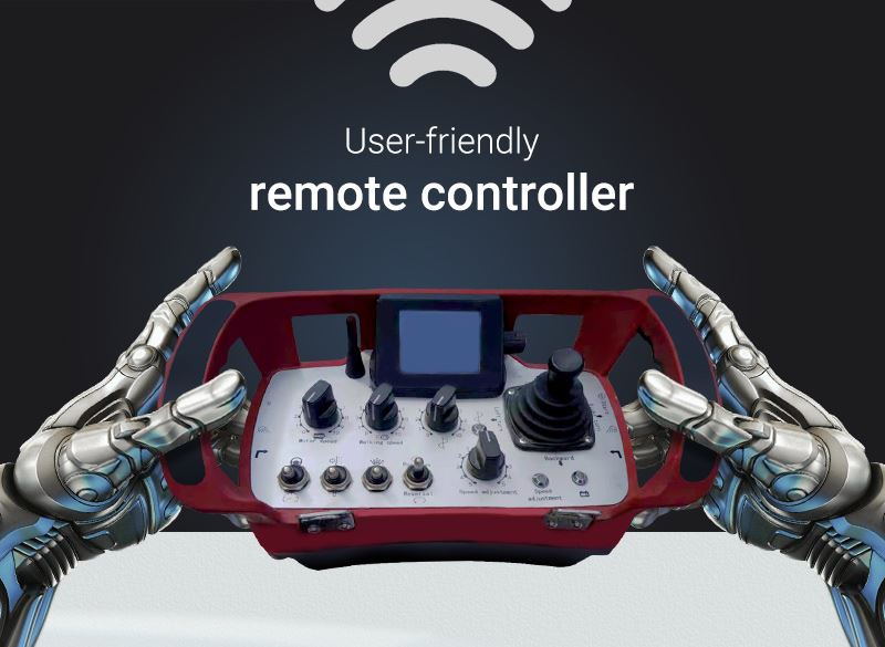 32" Semi-auto pilot Remote Controlled Concrete Grinder High Tech Grinding System Canada