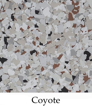 Coyote Flakes 1/4" Yeg Epoxy supplies