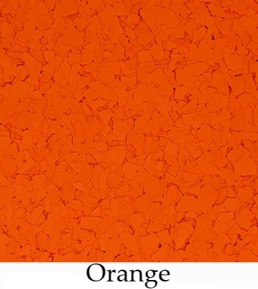 Orange Flakes 1/4" Yeg Epoxy supplies