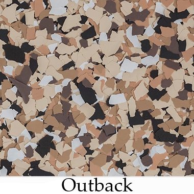 Outback Flakes 1/4" Yeg Epoxy supplies