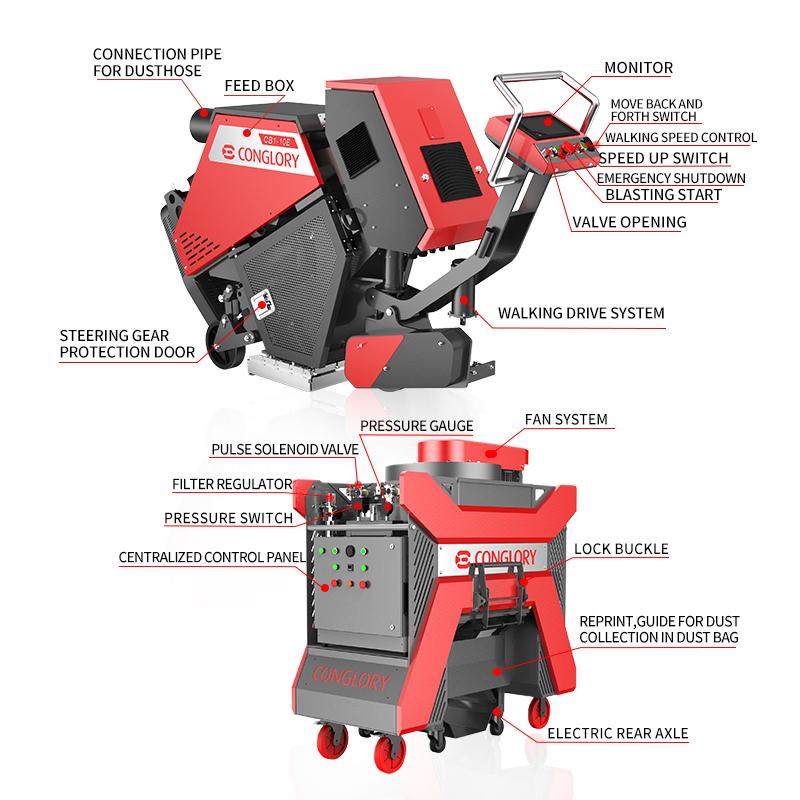 Self Propelled Shot Blaster Vacuum Yeg Epoxy supplies