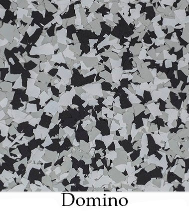 Domino Flakes 1/4" Yeg Epoxy supplies